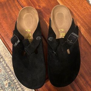 Birkenstock Boston Clogs Black Size 39
